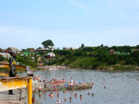 річка, пляж