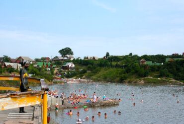 річка, пляж