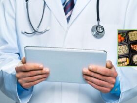 лікар, планшет