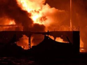 пожежа, ніч