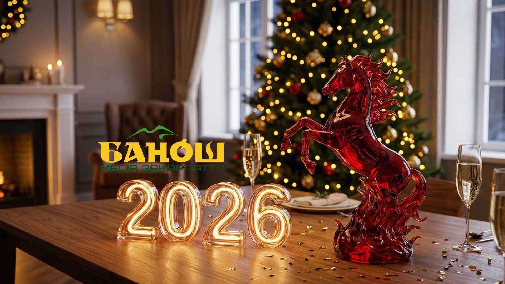 Привітання з прийдешнім Новим роком 2026