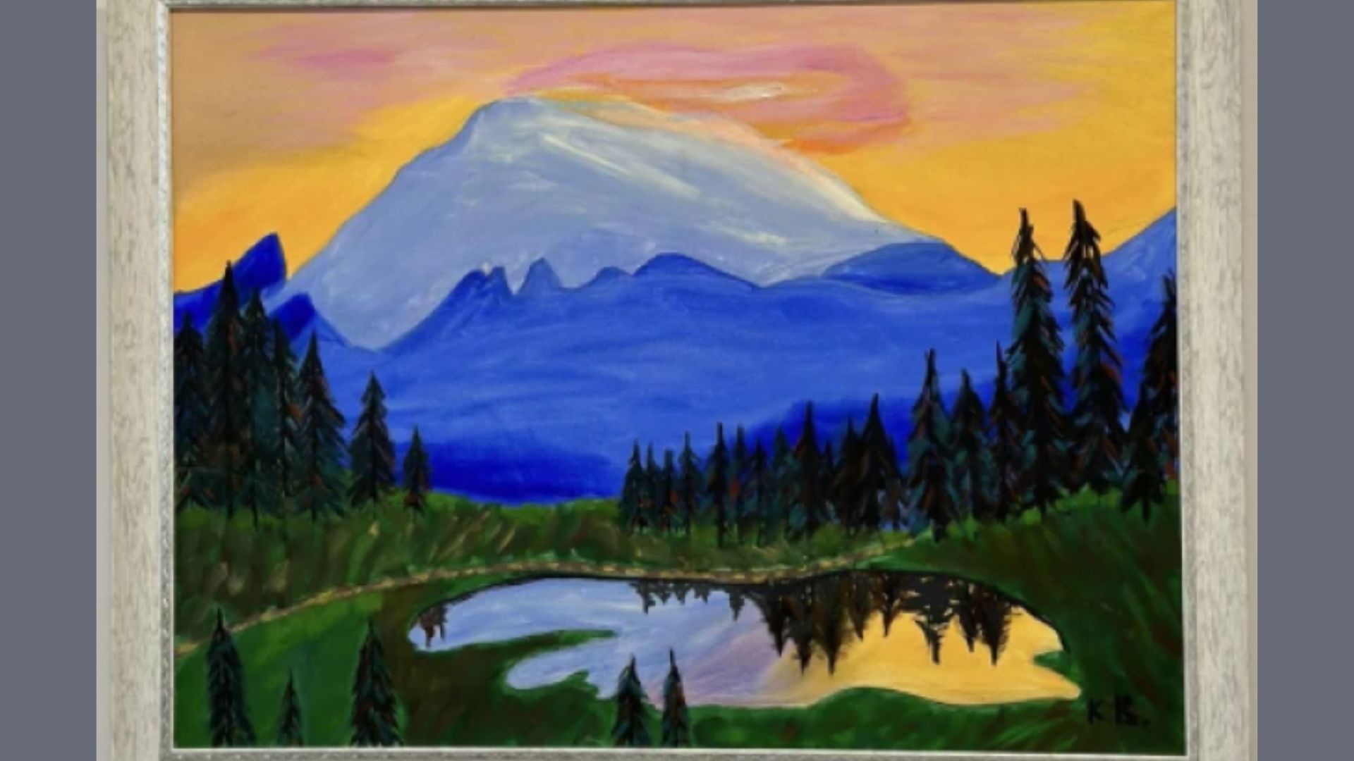 картина, гори