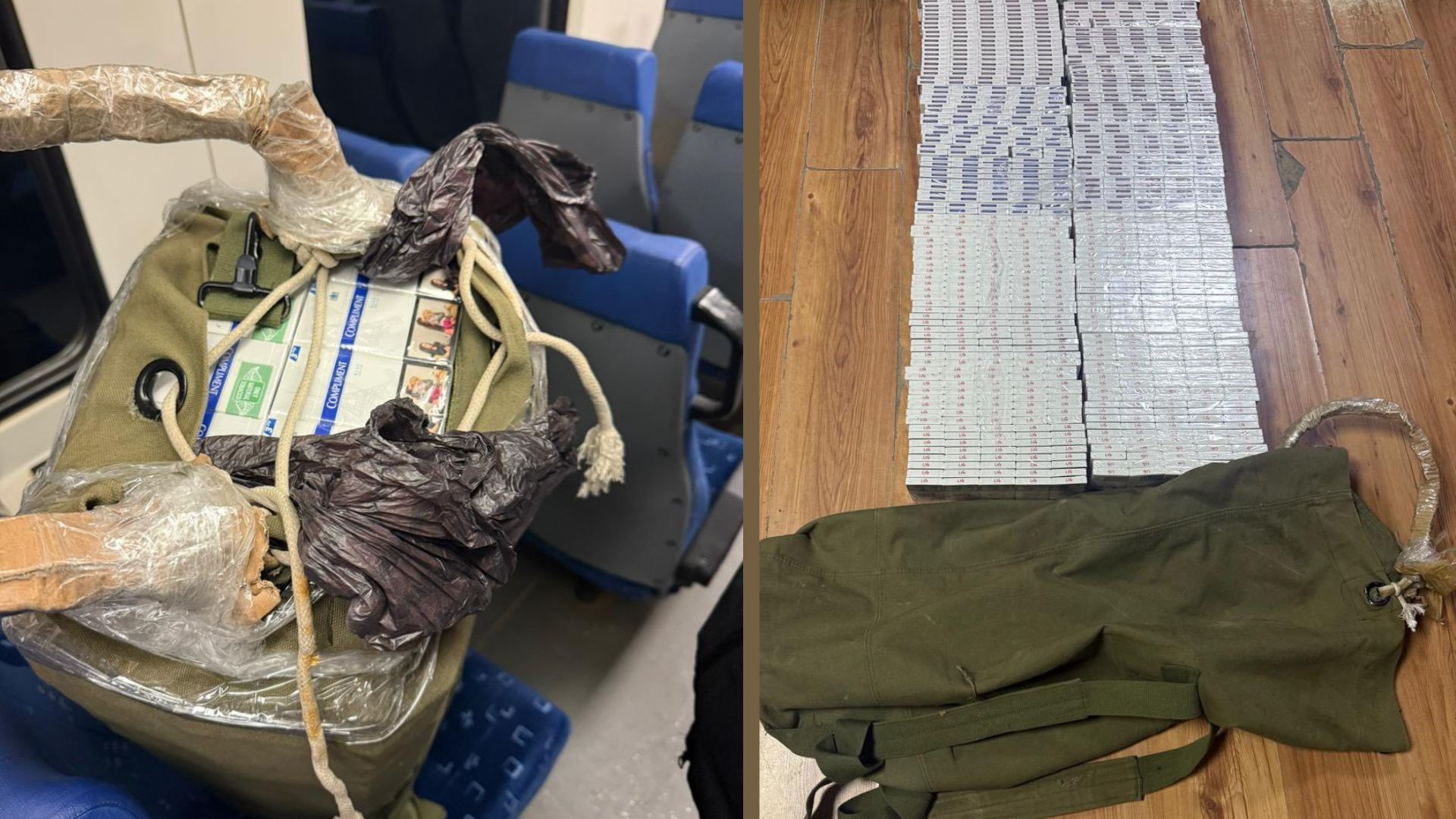 рюкзак, пачки