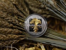 "Дух Різдва": Нацбанк випустив срібну монету із діамантом