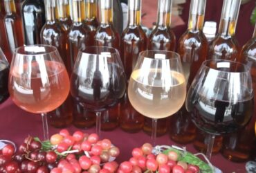 вино, виноград, пляшки, бокали