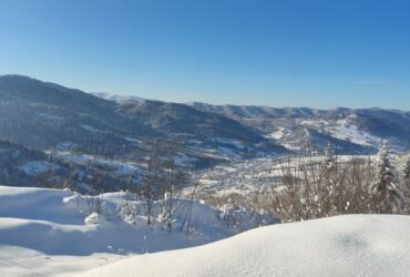гори, сніг, небо