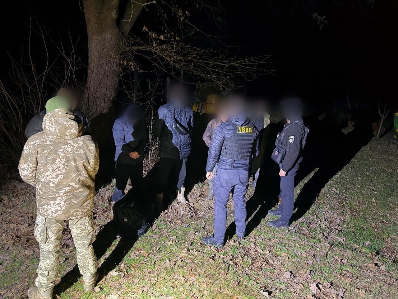 люди, ніч, дерево