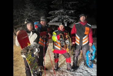 люди, ніч, сніг