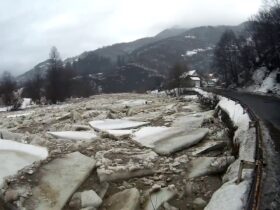 Льодохід на Закарпатті