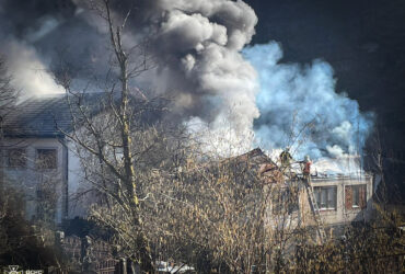 будинки, дим, пожежники