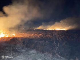 вогонь, дим, ніч