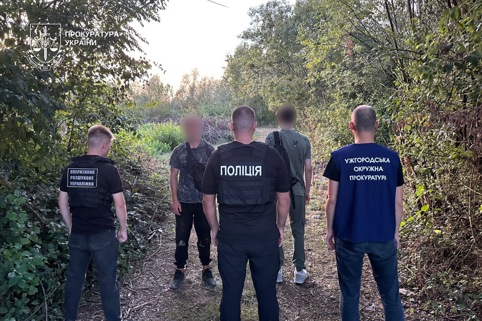 ліс, чоловіки, арешт