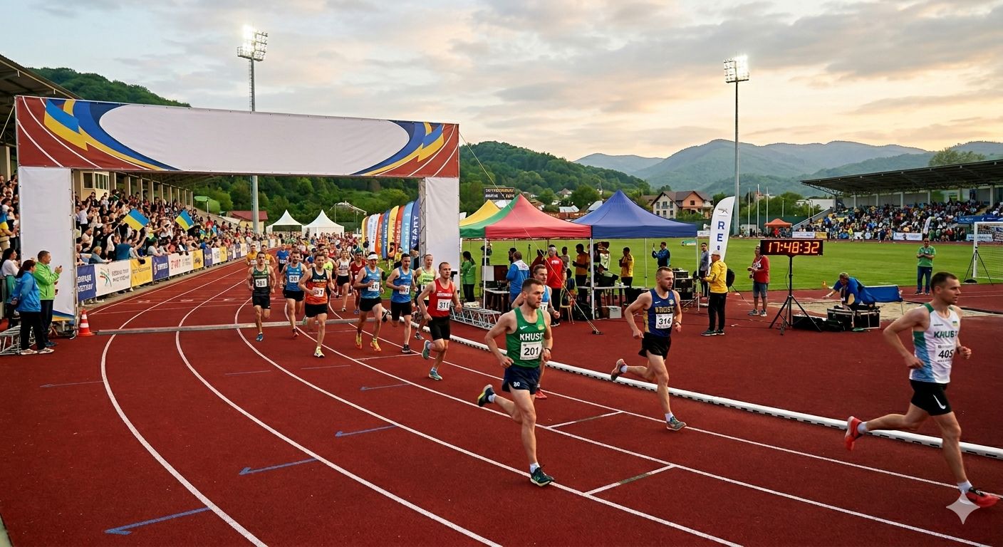 люди, спортсмени, забіг, доріжки