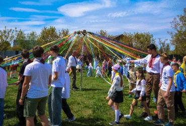 люди, галявина, дерева, подія