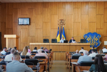 люди, приміщення, прапори, подія