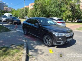 авто, вулиця, дорога, дерева